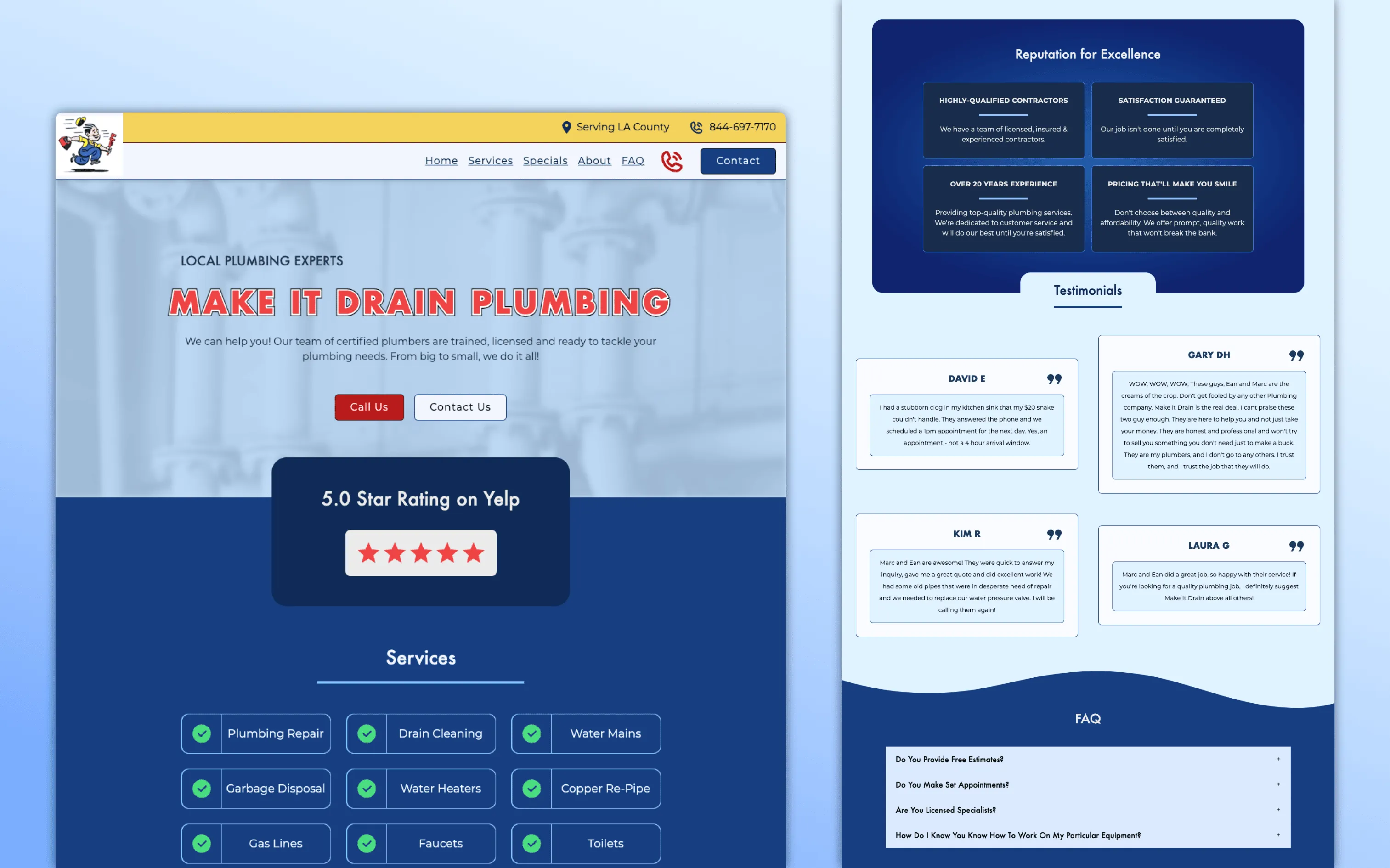 Plumbing Website Demo