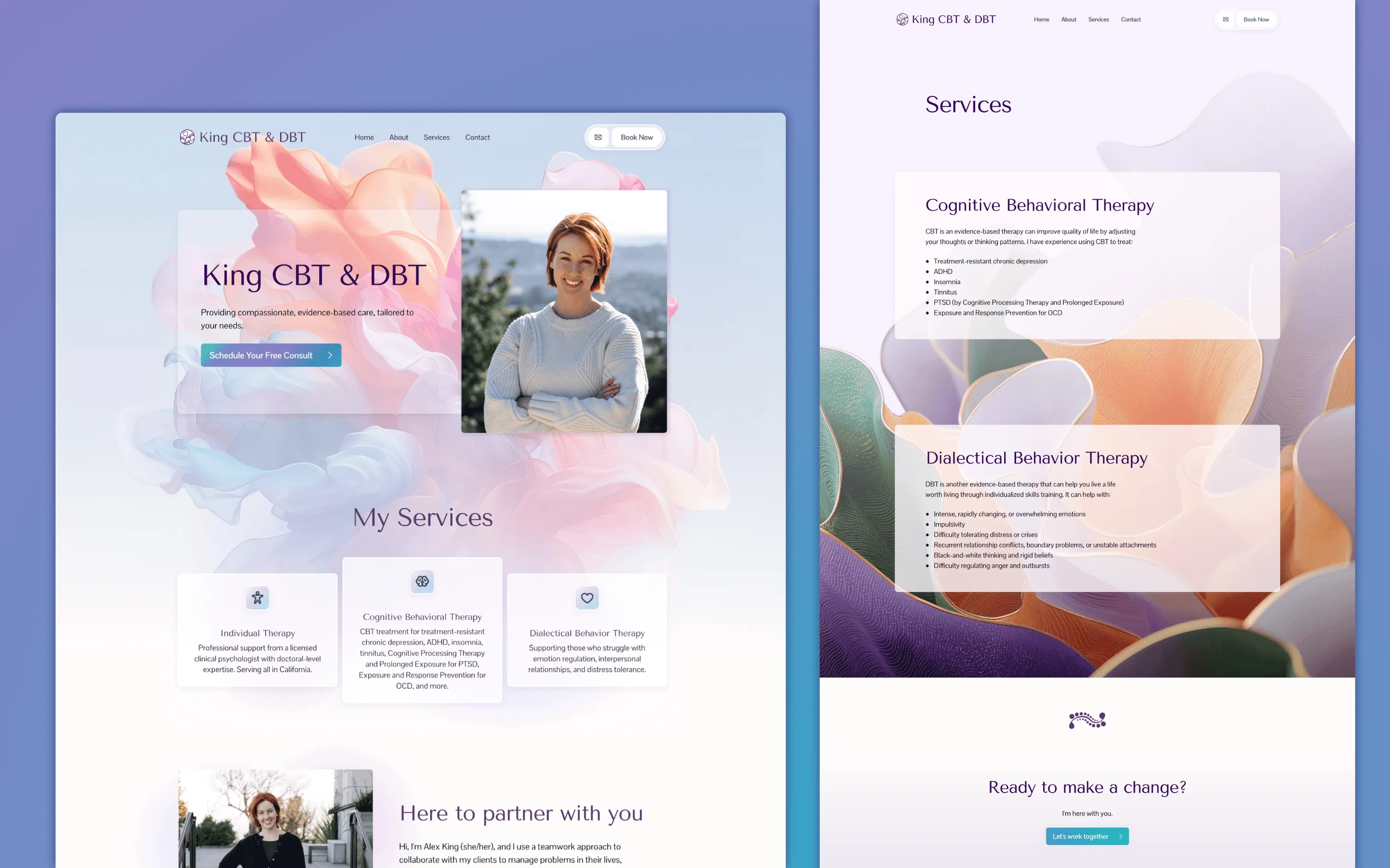 DBT & CBT Private Practice Website Demo